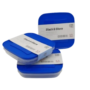 H&T Storage Square Box 3PC SET  (700ML*3)